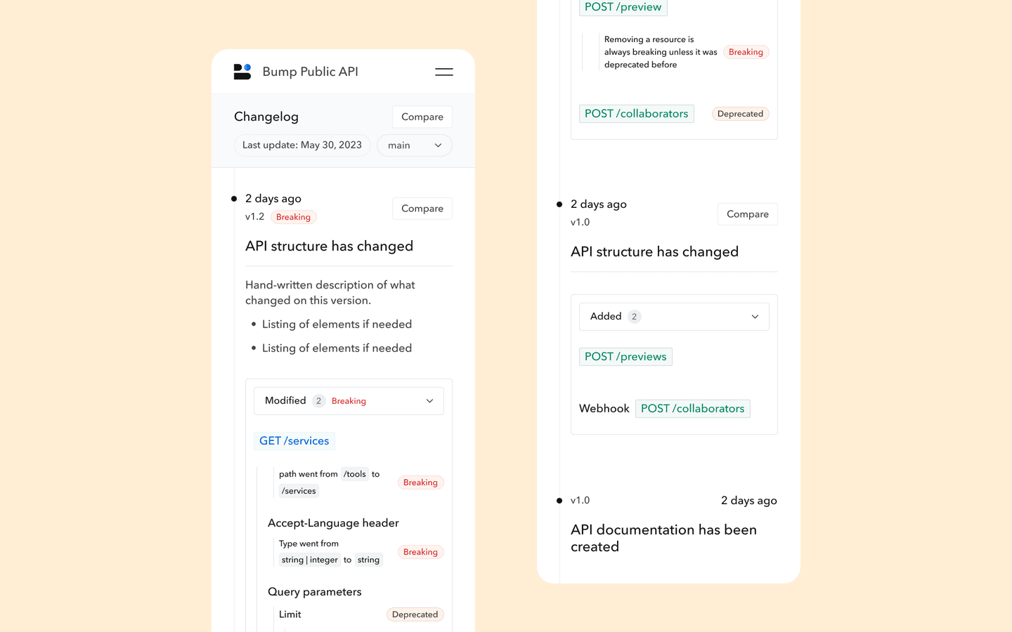bump changelog mobile