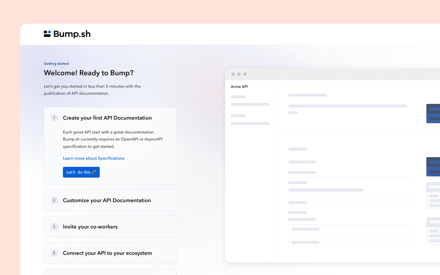 bump onboarding