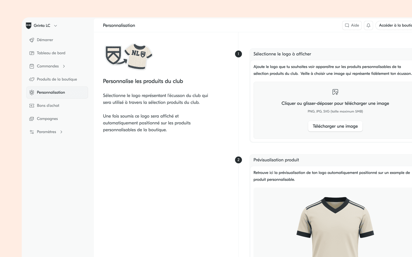 grinta desktop app embelishment page