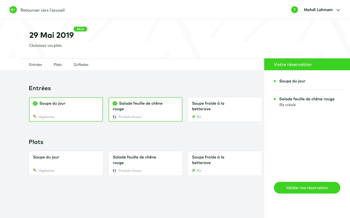 meal canteen desktop app dashboard