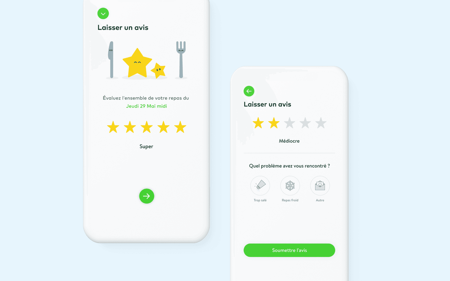 meal canteen desktop app screens