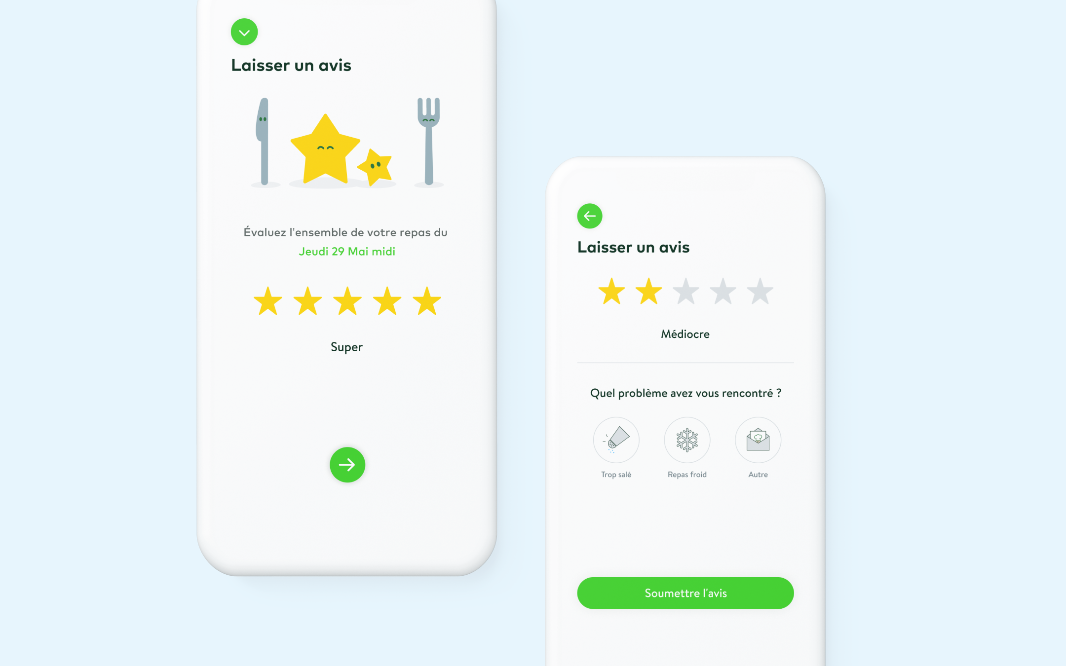 meal canteen desktop app screens